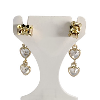 Boucles d'oreilles d'occasion or 750 jaunezirconias