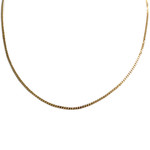 Secondhand gold chain 750 yellow gourmette mesh 40 cm - view 1