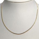 Secondhand gold chain 750 yellow gourmette mesh 40 cm - view 2