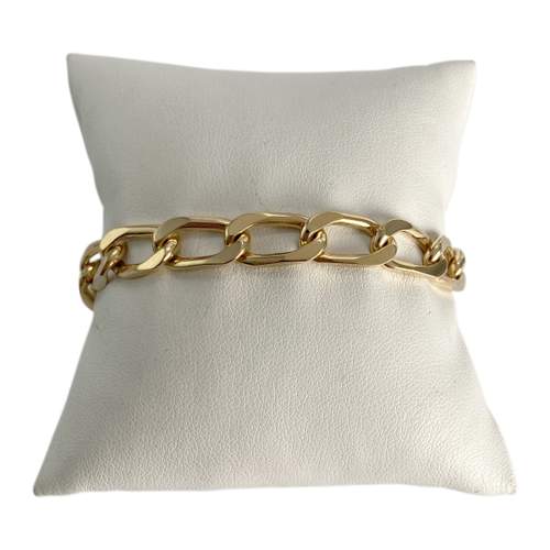 Bracelet d'occasion or 750 jaune maille cheval