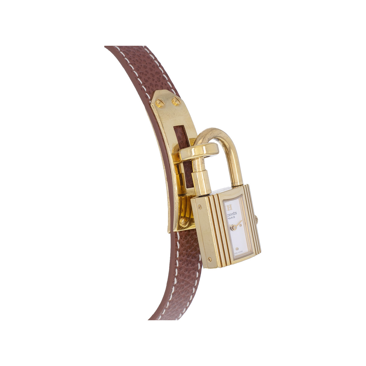 Montre d'occasion HERMES Kelly femme quartz bracelet cuir cresus - vue 2