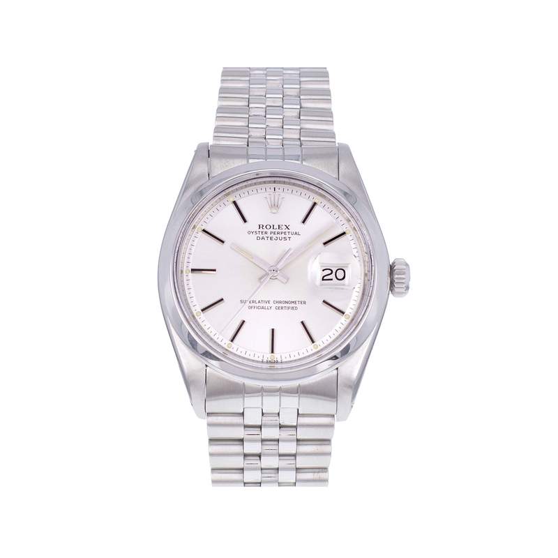 Montre d'occasion ROLEX DateJust homme mouvement automatique certifié (cosc) bracelet acier - vue 1