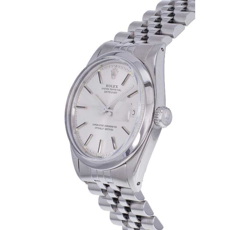 Montre d'occasion ROLEX DateJust homme mouvement automatique certifié (cosc) bracelet acier - vue D2