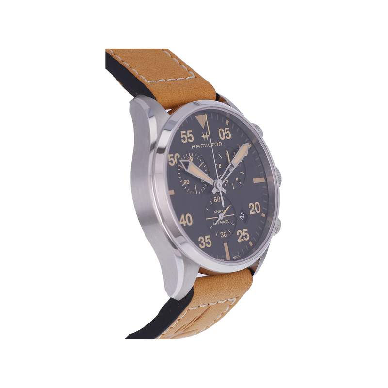 Montre d'occasion HAMILTON Khaki Aviation homme quartz bracelet cuir d'origine - vue 2