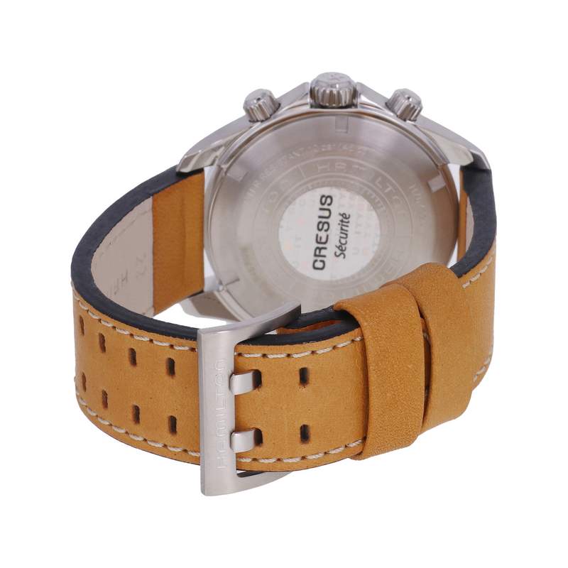 Montre d'occasion HAMILTON Khaki Aviation homme quartz bracelet cuir d'origine - vue 3
