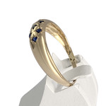 Bague d'occasion or 750 jaune saphir - vue 2