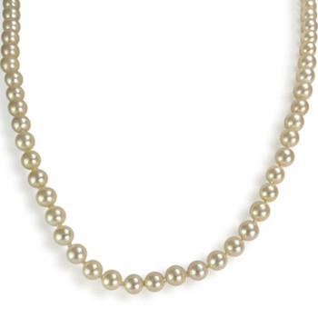 Collier d'occasion or 750 jaune perle de culture