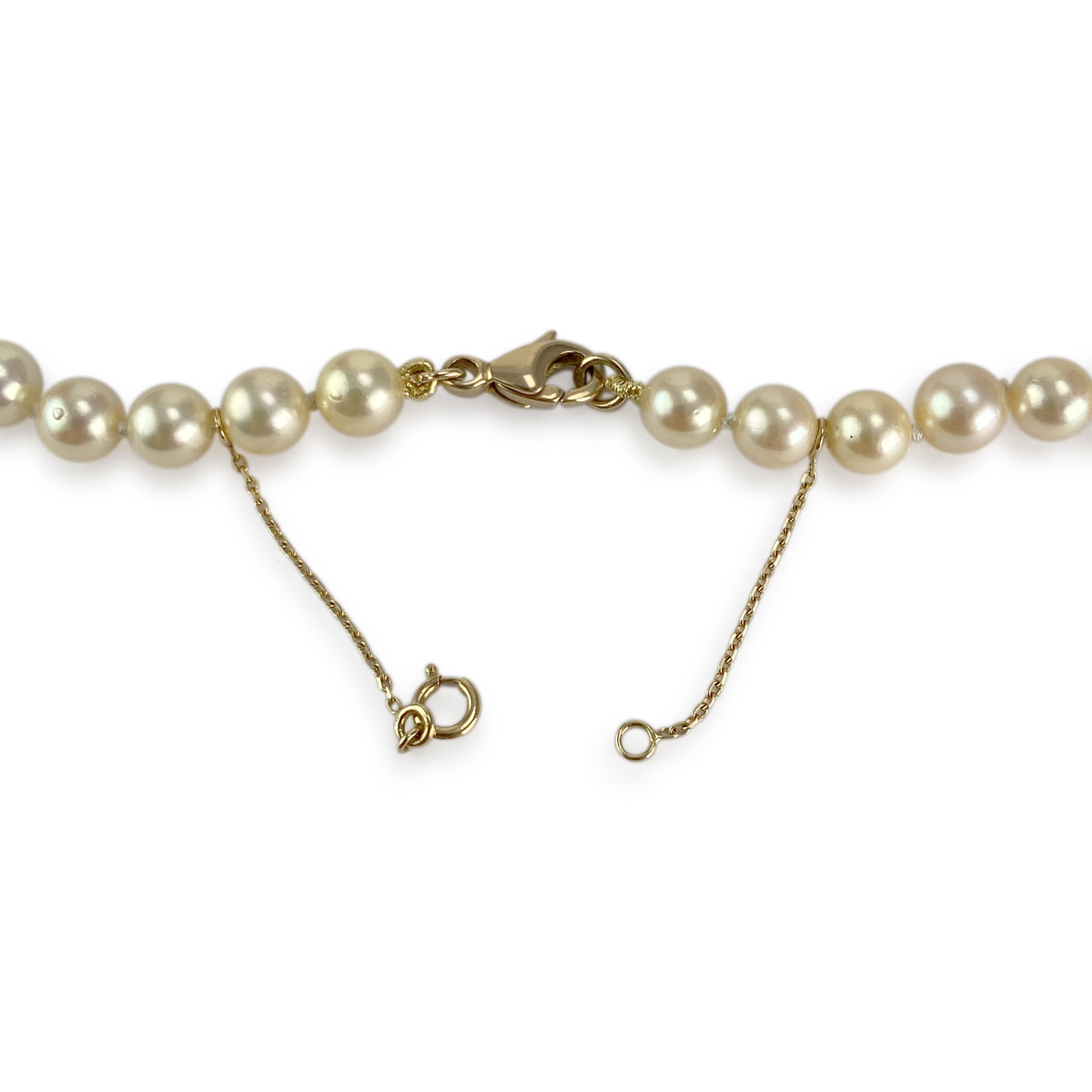 Collier d'occasion or 750 jaune perle de culture - vue 3