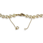 Collier d'occasion or 750 jaune perle de culture - vue 3