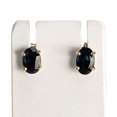 Boucles d'oreilles d'occasion or 750 jaune saphir - vue 1