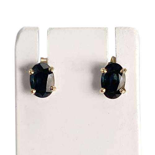 Boucles d'oreilles d'occasion or 750 jaune saphir