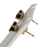 Boucles d'oreilles d'occasion or 750 jaune saphir - vue 2