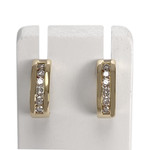 Boucles d'oreilles d'occasion or 750 jaune diamant - vue 1