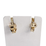 Boucles d'oreilles d'occasion or 750 jaune diamant - vue 3