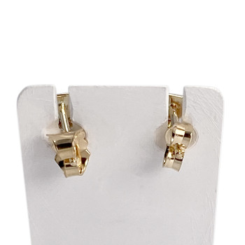 Boucles d'oreilles d'occasion or 750 jaune diamant