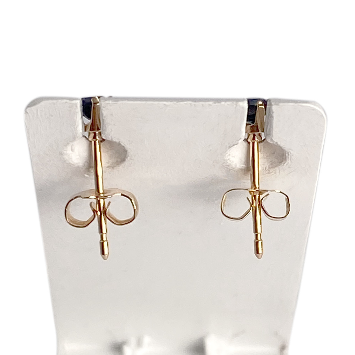 Boucles d'oreilles d'occasion or 750 jaune saphir - vue 3