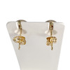 Boucles d'oreilles d'occasion or 750 jaune diamant - vue V3