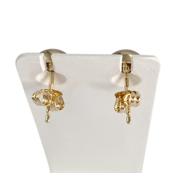Boucles d'oreilles d'occasion or 750 jaune diamant