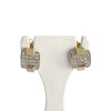 Boucles d'oreilles d'occasion or 2 tons 750 jaune diamant - vue V1