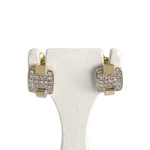 Boucles d'oreilles d'occasion or 2 tons 750 jaune diamant - vue 1