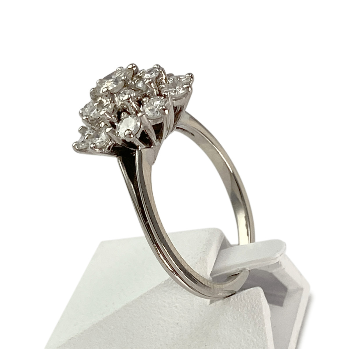 Bague d'occasion or 750 blanc diamant diamant - vue 2