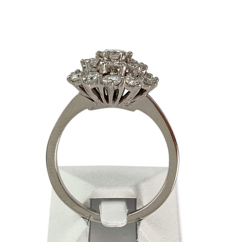 Bague d'occasion or 750 blanc diamant diamant - vue 3