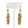 Second hand earrings 750 yellow gold - vue V1