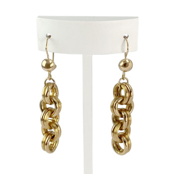Boucles d'oreilles d'occasion or 750 jaune