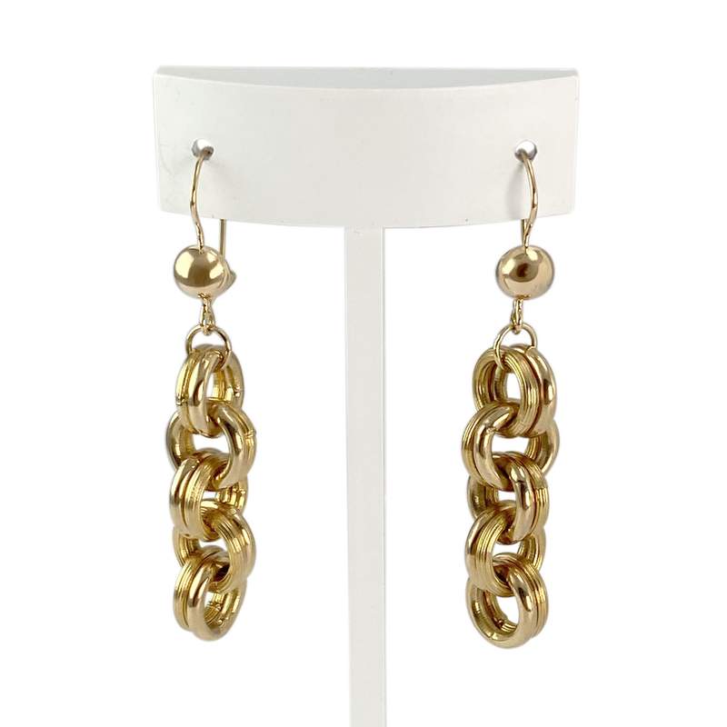 Boucles d'oreilles d'occasion or 750 jaune - vue 1