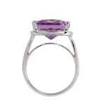 Bague OC mauboussin or 750 blanc diamant rubis amethyste - vue 3