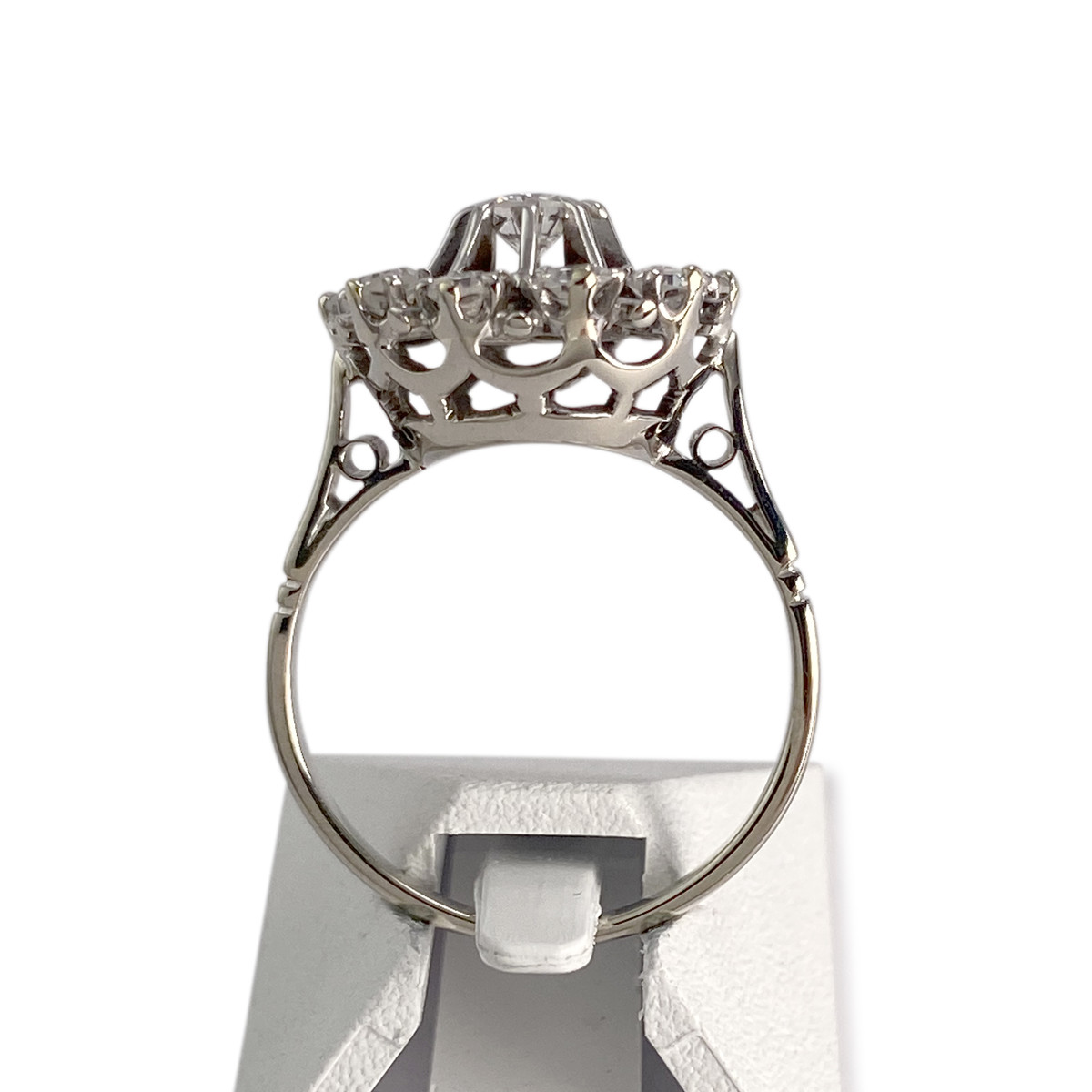 Bague d'occasion or 750 blanc diamant diamant - vue 3