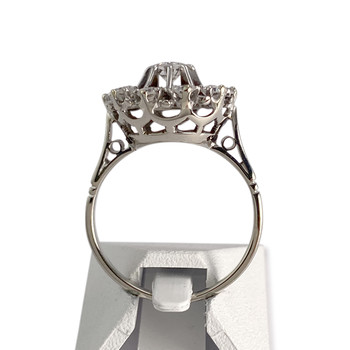 Tweedehands ring van 750 witgoud met diamant