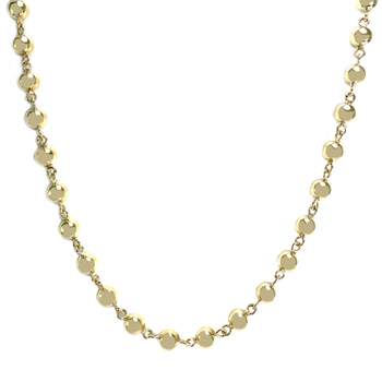 Collier d'occasion or jaune 750, maille fantaisie, 59.5 cm
