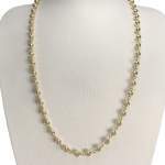 Collier d'occasion or jaune 750, maille fantaisie, 59.5 cm - vue 2