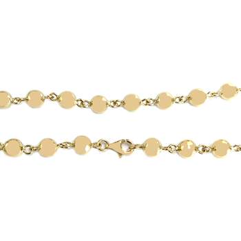 Collier d'occasion or jaune 750, maille fantaisie, 59.5 cm