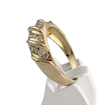 Bague d'occasion or 750 jaune diamant