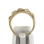 Bague d'occasion or 750 jaune diamant - vue 3