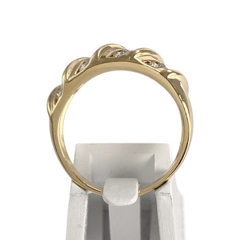 Bague d'occasion or 750 jaune diamant