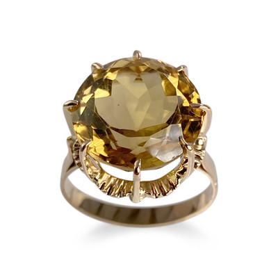Bague d'occasion or 750 jaune citrine - vue 1