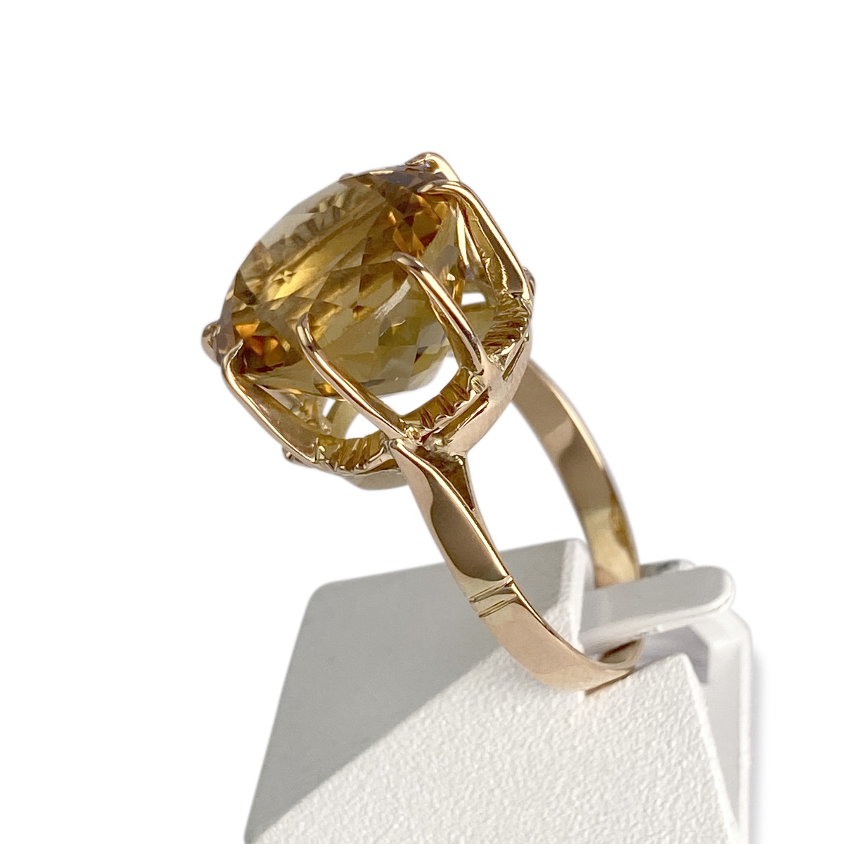 Bague d'occasion or 750 jaune citrine - vue 2