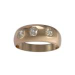 Bague d'occasion or 750 jaune diamant - vue 1