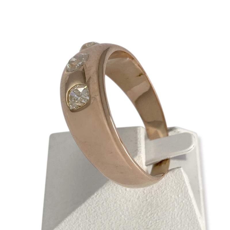 Bague d'occasion or 750 jaune diamant - vue 2