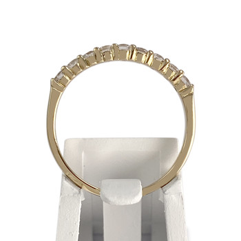 Second-hand gold 750 yellow diamond ring