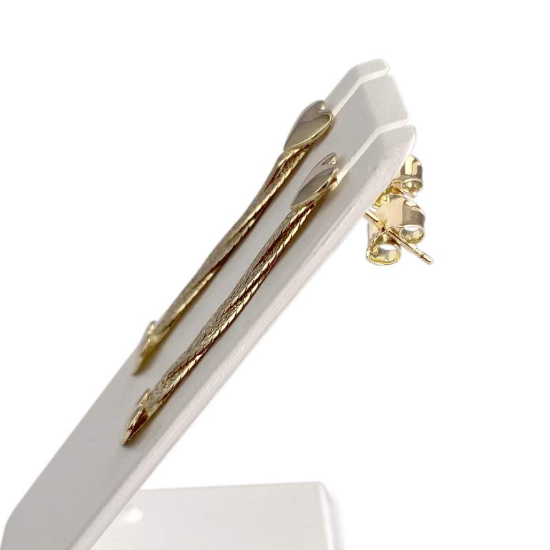 Boucles d'oreilles d'occasion or 750 jaune - vue 2