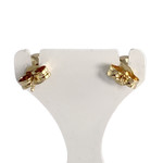 Boucles d'oreilles d'occasion or 750 jaune - vue 3
