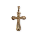 Pendentif d'occasion or 750 jaune croix - vue 1
