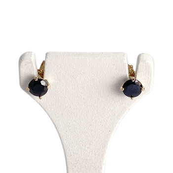 Boucles d'oreilles d'occasion or 750 jaune saphir