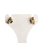 Boucles d'oreilles d'occasion or 750 jaune saphir - vue 3