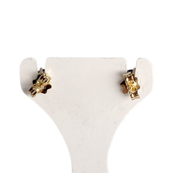 Boucles d'oreilles d'occasion or 750 jaune saphir