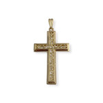 Pendentif d'occasion or 750 jaune croix - vue 1